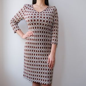 Late 1970’s-80’s Vintage Tessuto VNeck Dress.